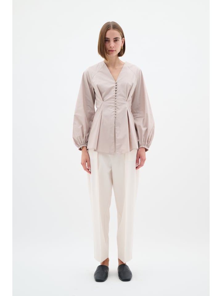 

InWear Блузка с длинными рукавами HelveIW Feminine Form в цвете Stone