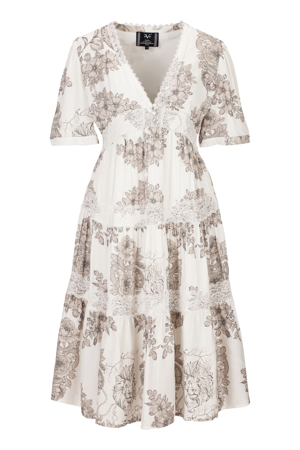 

Платье Versace Midi Kemne, разноцветный