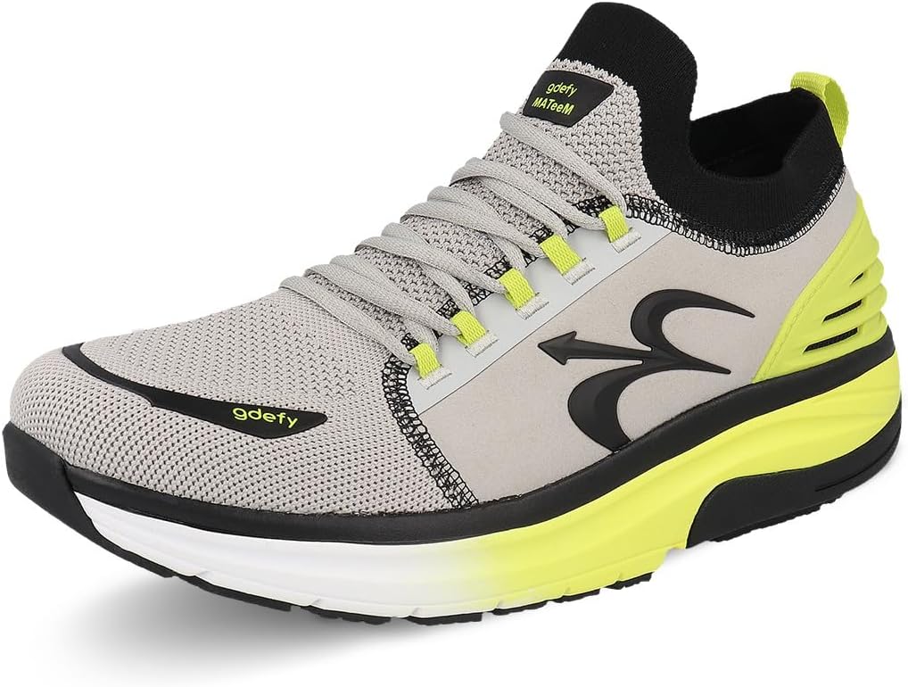 

Мужские кроссовки GDEFY MATeeM Cross-Trainer - гибридные кроссовки VersoShock с доказанным эффектом облегчения боли и поддержкой Gravity Defyer, желтый/серый