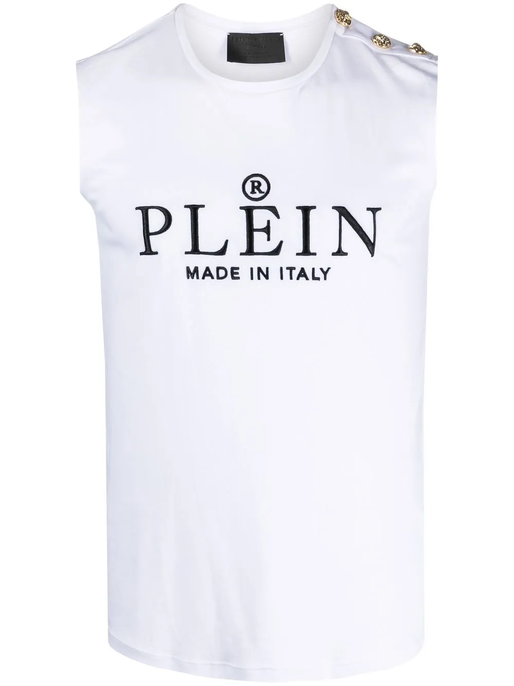 

Топ с логотипом Philipp Plein, белый