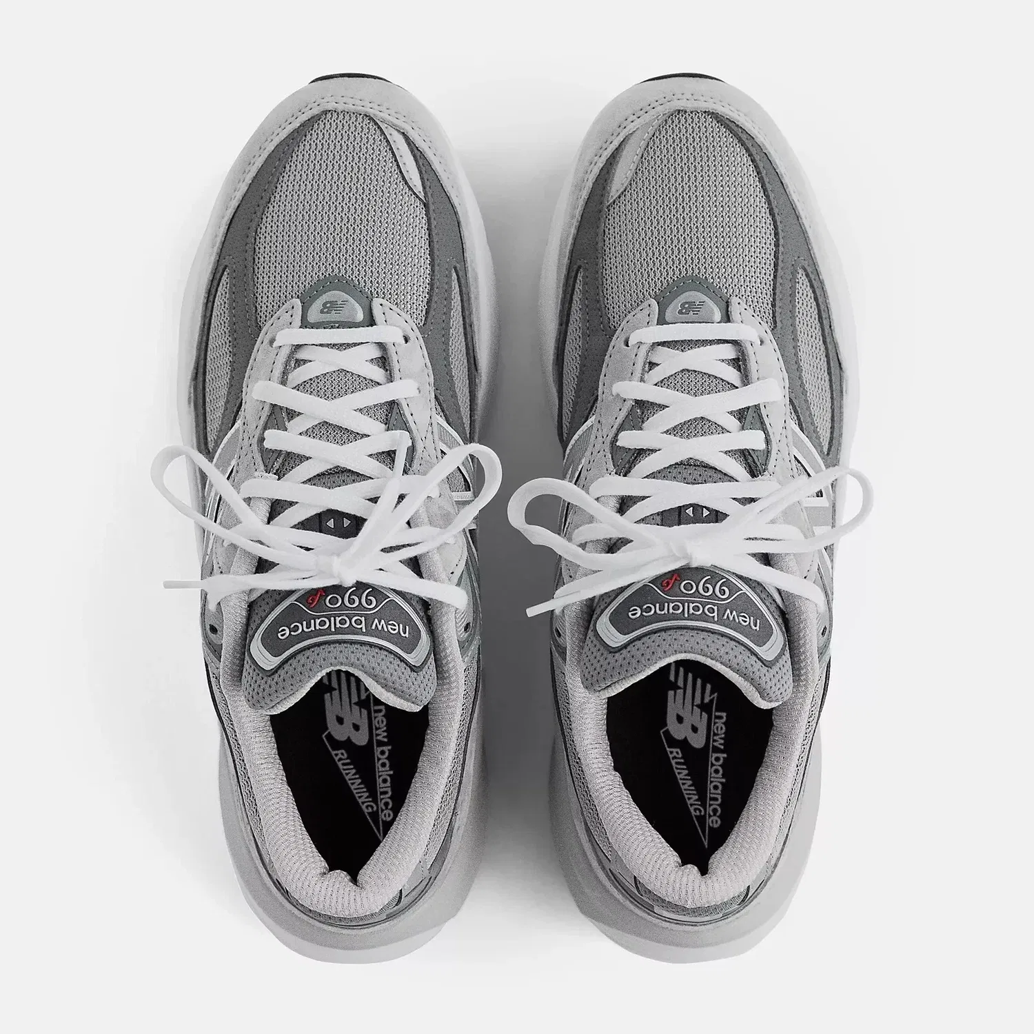 Кроссовки New Balance Made in USA 990v6 M990GL6 серо-белого цвета в стиле Lifestyle — фото 4