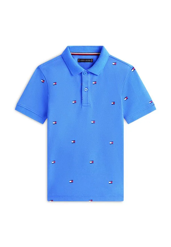Рубашка-Поло стандартного кроя с вышивкой в виде волнистого флага Tommy Hilfiger, Empire Blue — фото 4