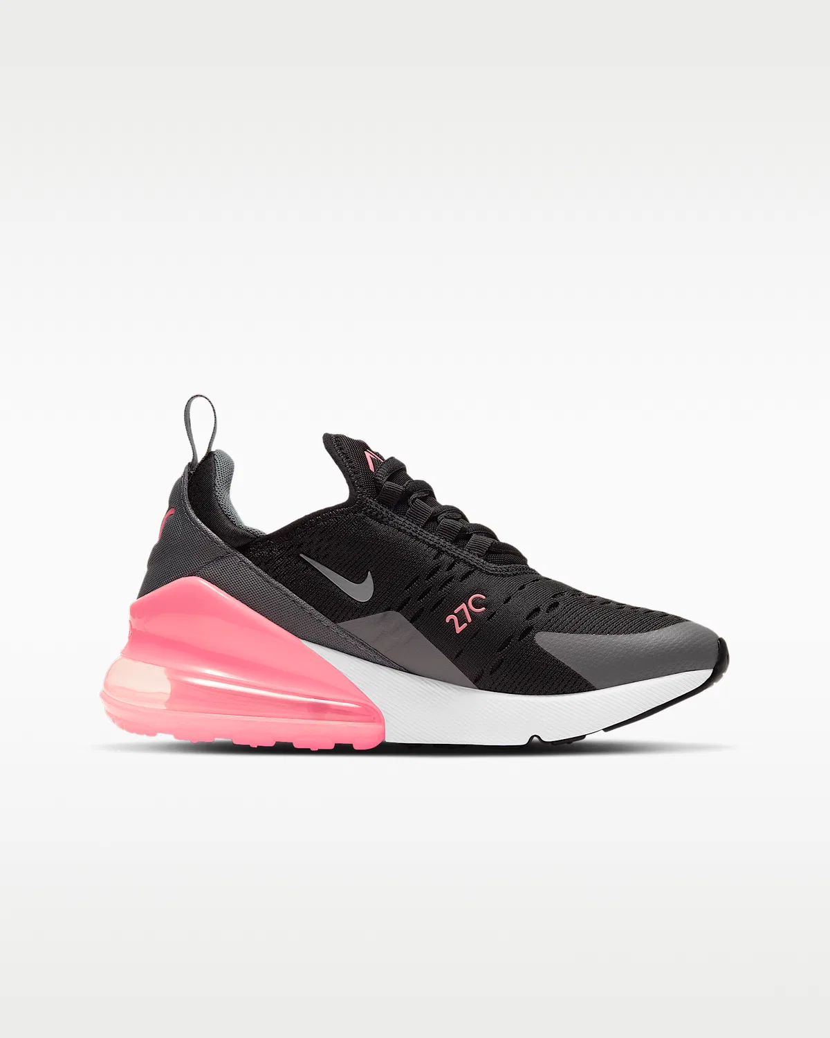 Кроссовки Nike Air Max 270 для детей, Black/Smoke Grey/Sunset Pulse/Metallic Silver — фото 3