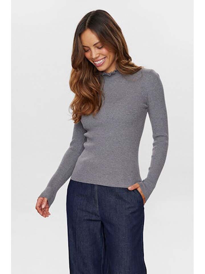 

Пуловер NÜMPH Pullover, серый