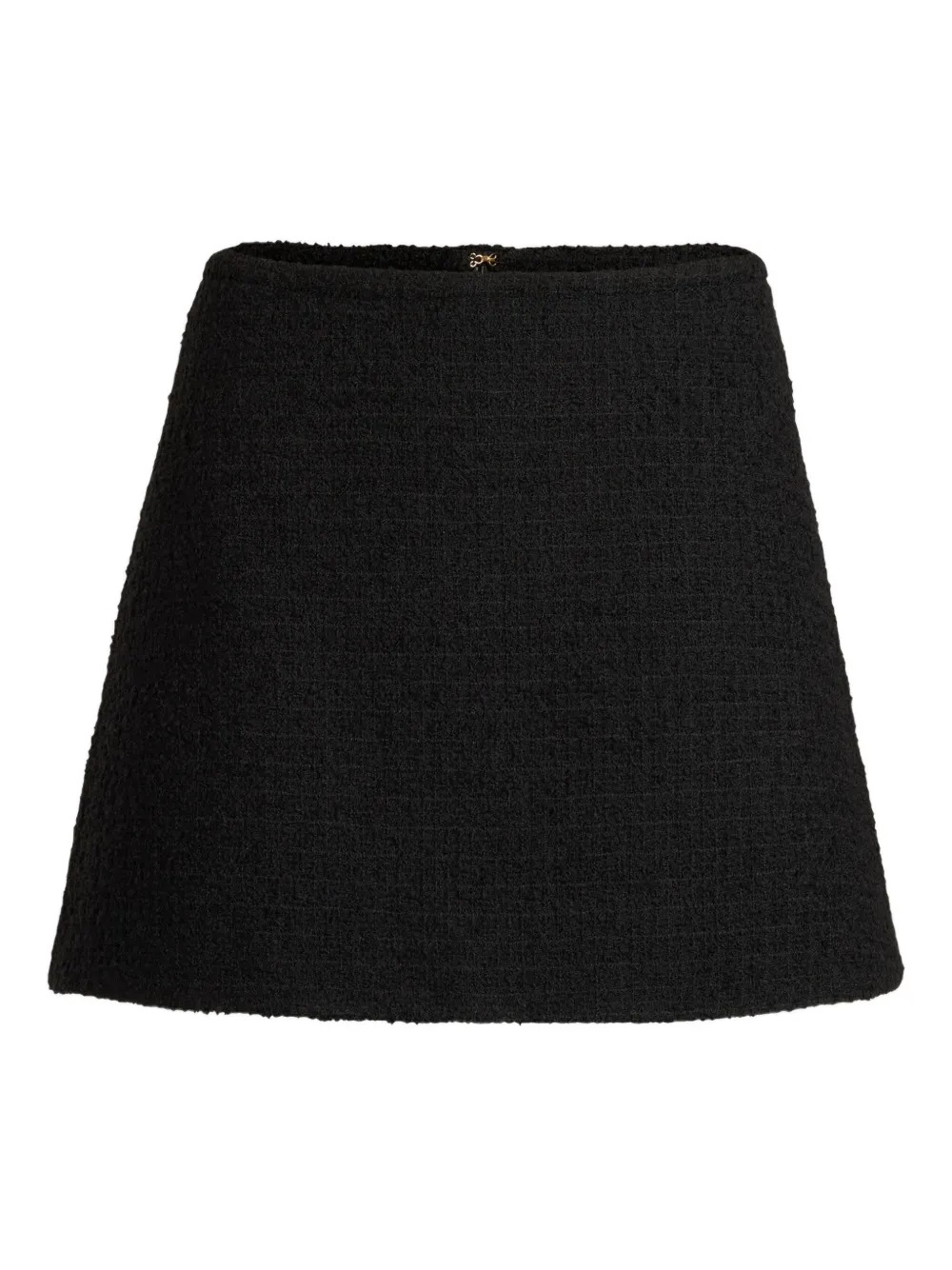 

Твидовая юбка мини А-силуэта Patou, черный