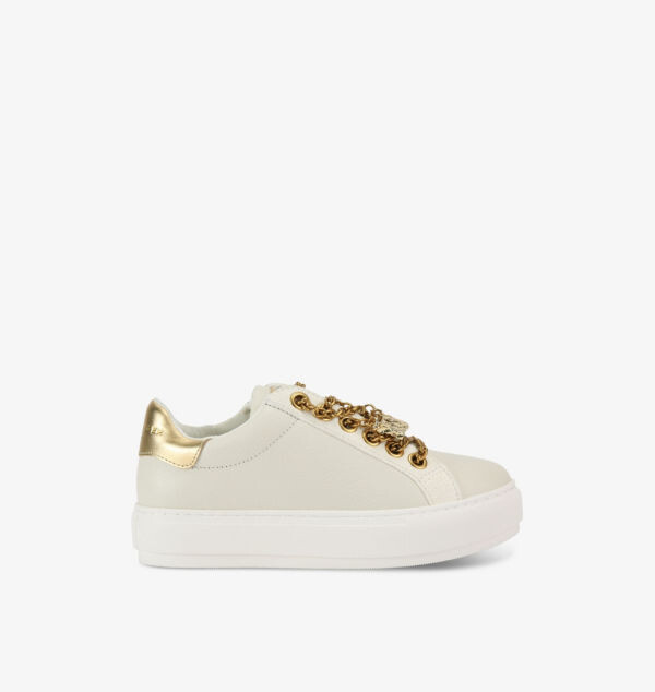 Низкие кожаные кроссовки Laney с цепочкой и шнуровкой Kurt Geiger London, мультиколор