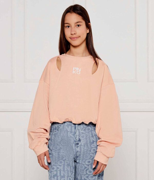 

Свитер Cropped fit Pinko Up, оранжевый