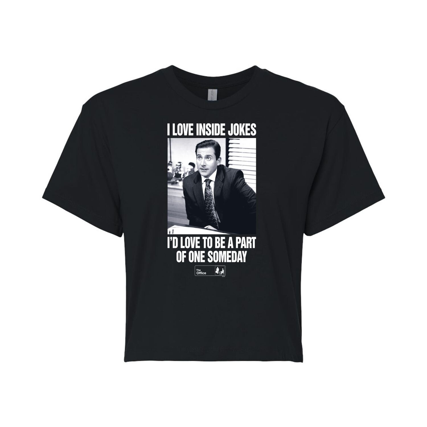 

Укороченная футболка The Office Michael Jokes для юниоров Licensed Character, черный