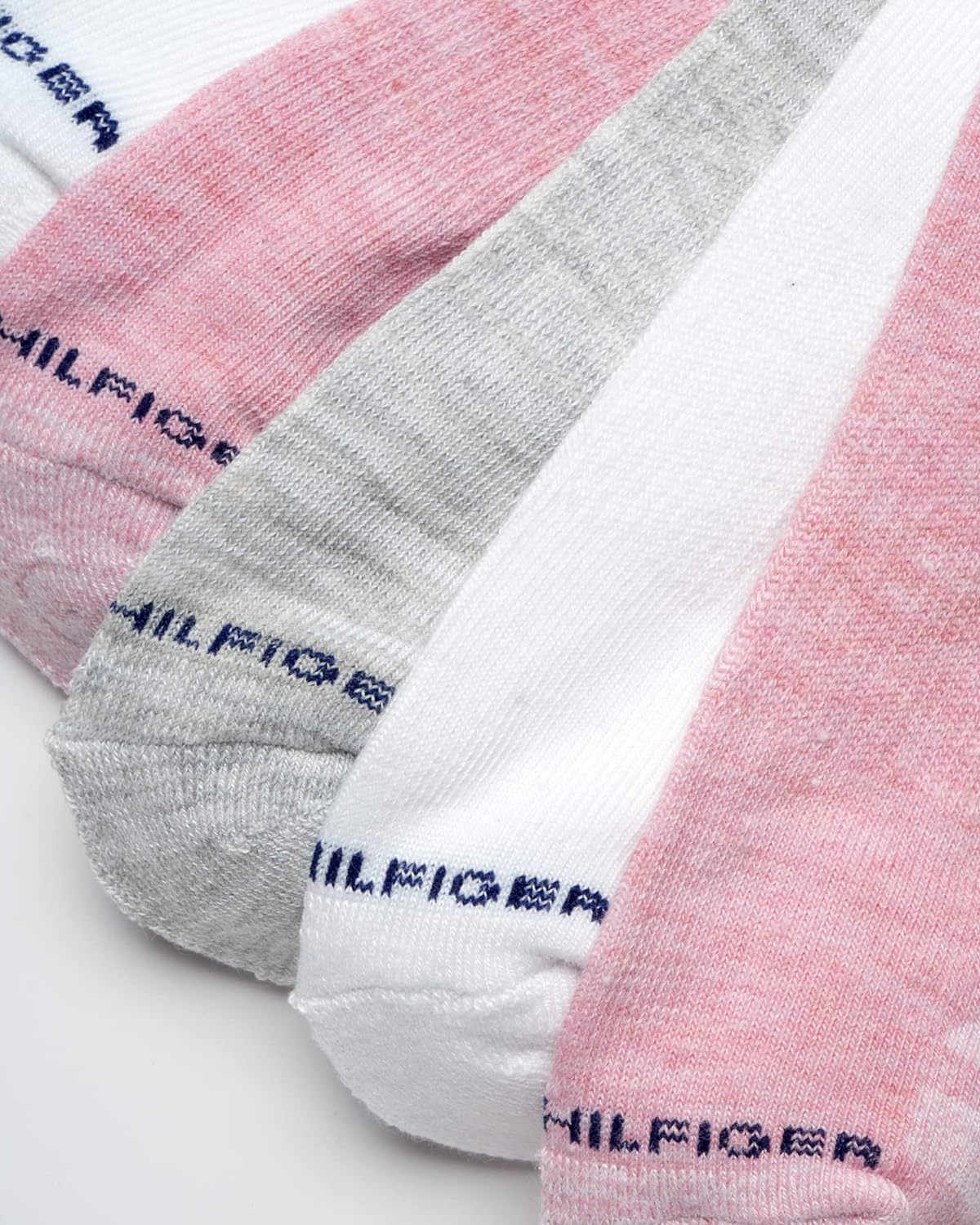 Женские носки Tommy Hilfiger, непромокаемые, 12 шт., мягкие, эластичные, женские, спортивные носки до щиколотки, беговые носки для женщин, Pink — фото 4