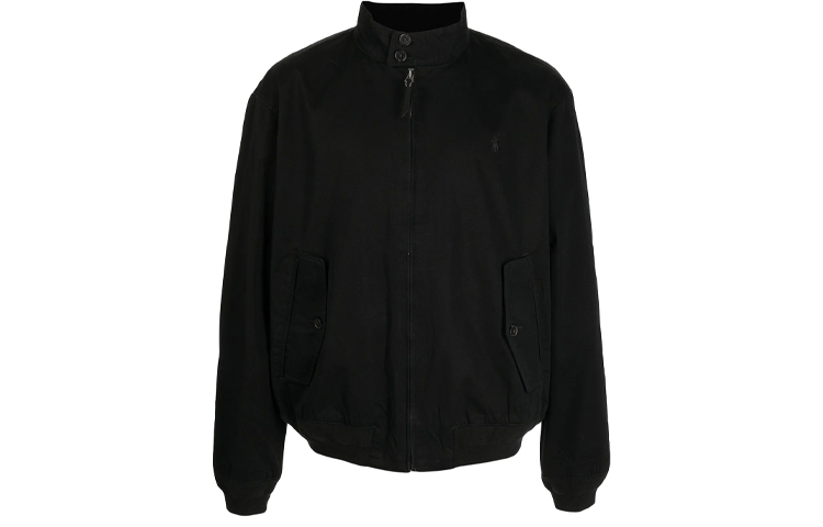 Polo Ralph Lauren Куртка мужская с вышитым логотипом и стойкой, Black — фото 3