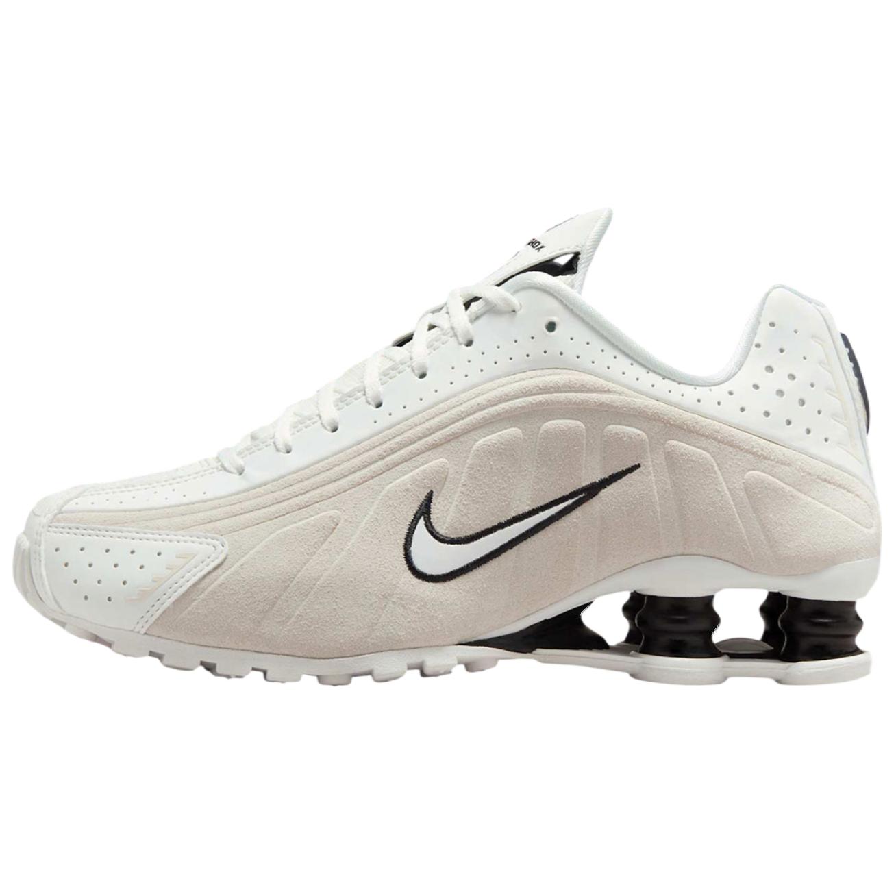 

Nike Амортизаторы Shox R4 нескользящие низкие кроссовки Casual для бега на длинные дистанции спринтерского бега женские White