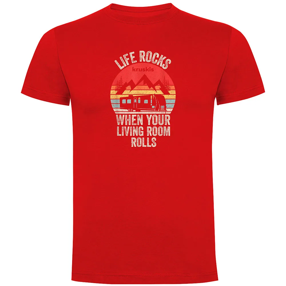 

Футболка с коротким рукавом Kruskis Life Rocks, красный