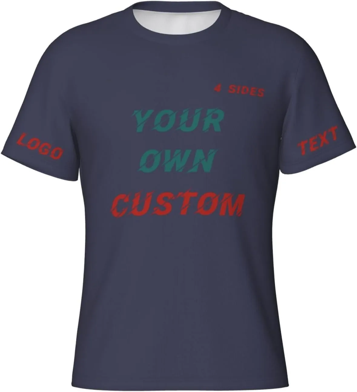 

Футболка Custom с принтом на 4 сторонах