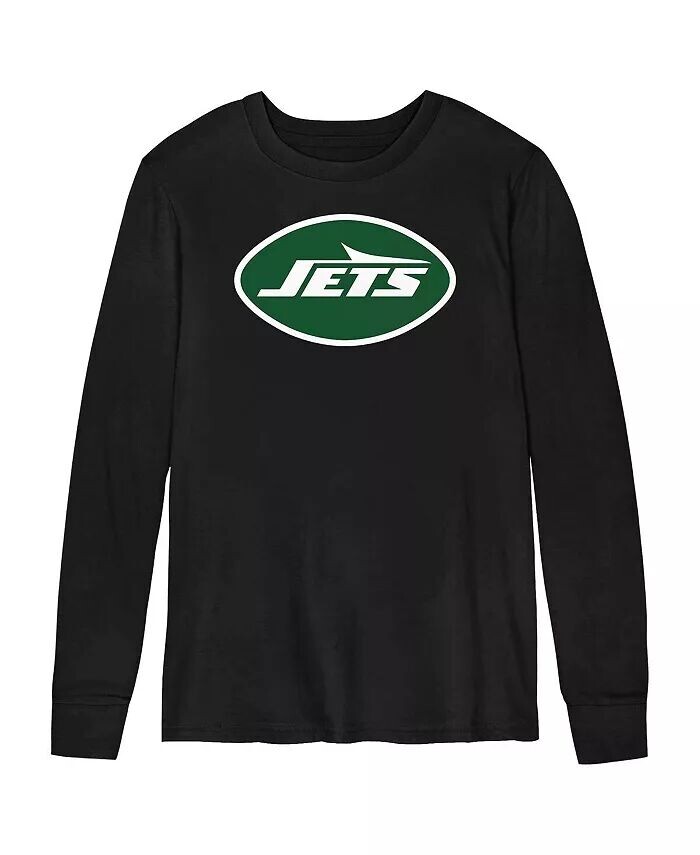 

Черная футболка с длинным рукавом с логотипом New York Jets Primary для малышей Outerstuff