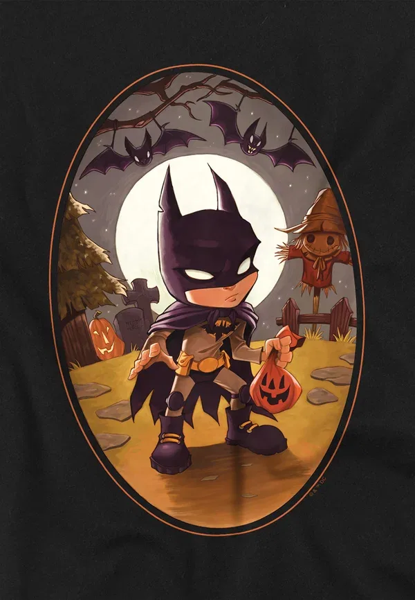 Футболка Cotton Soul Batman Halloween Trick or Treat Print, черный — фото 3