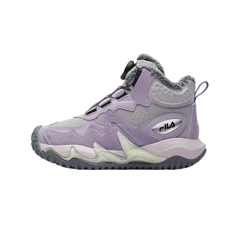 

FILA KIDS Детские ботинки BOA Slip-Warm Support с высоким берцем, фиолетовые, дымчато-серые, для подростков