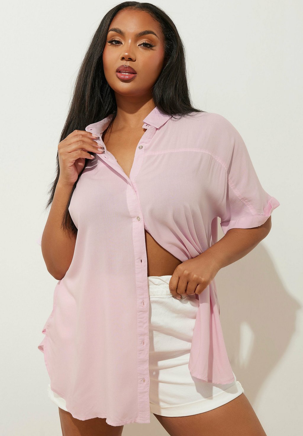 

Рубашка SHORT SLEEVE Yours Clothing, фуксия