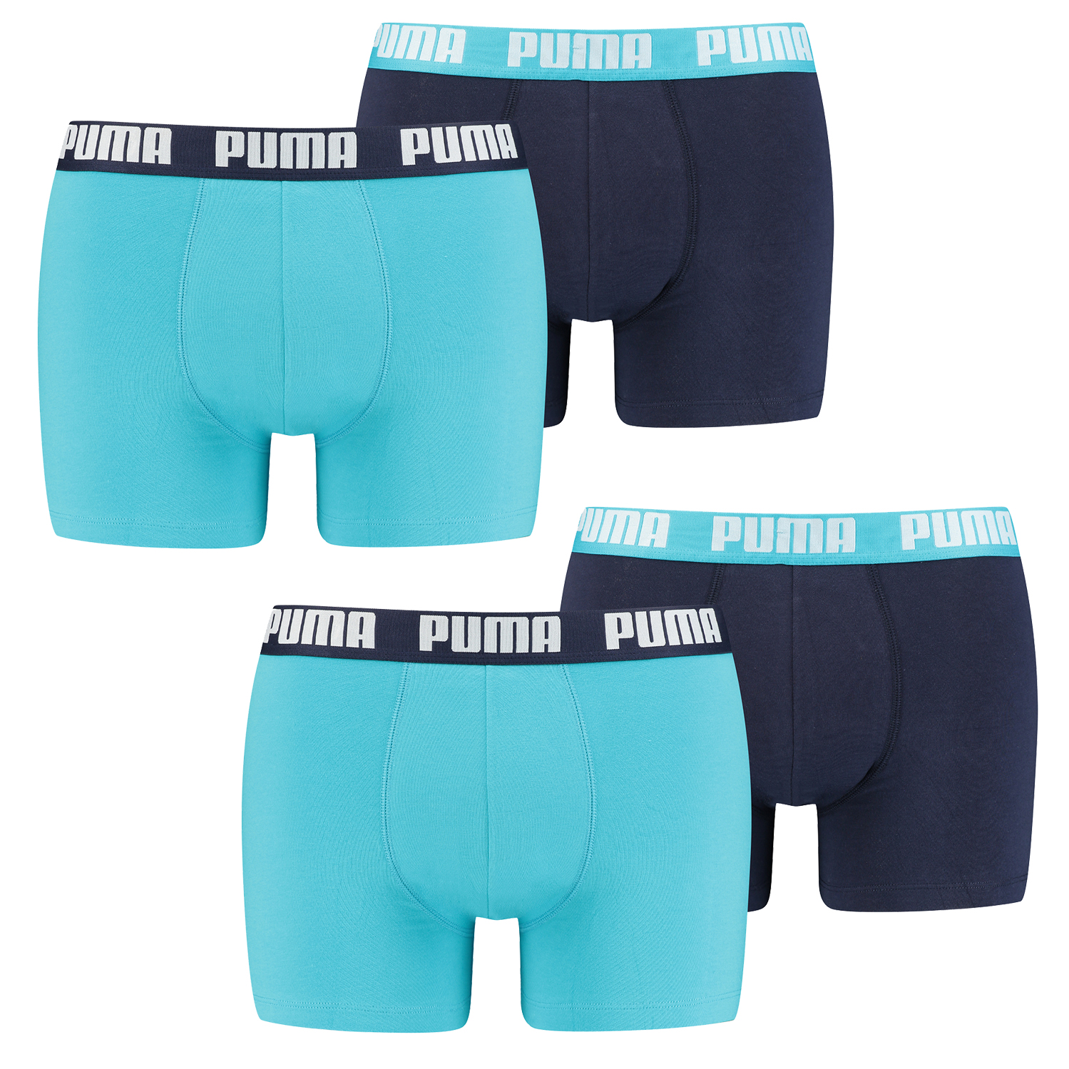 

Боксеры Puma Boxershorts PUMA BASIC BOXER 4P, цвет 796 - Aqua / Blue