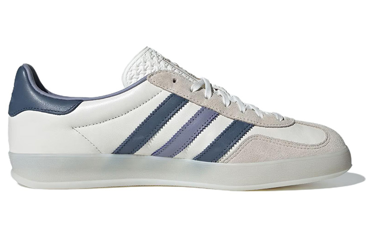 Adidas Originals Адидас Газель Индор Уайт Прелавд Инк — бело-голубые, цвет White Blue — фото 3