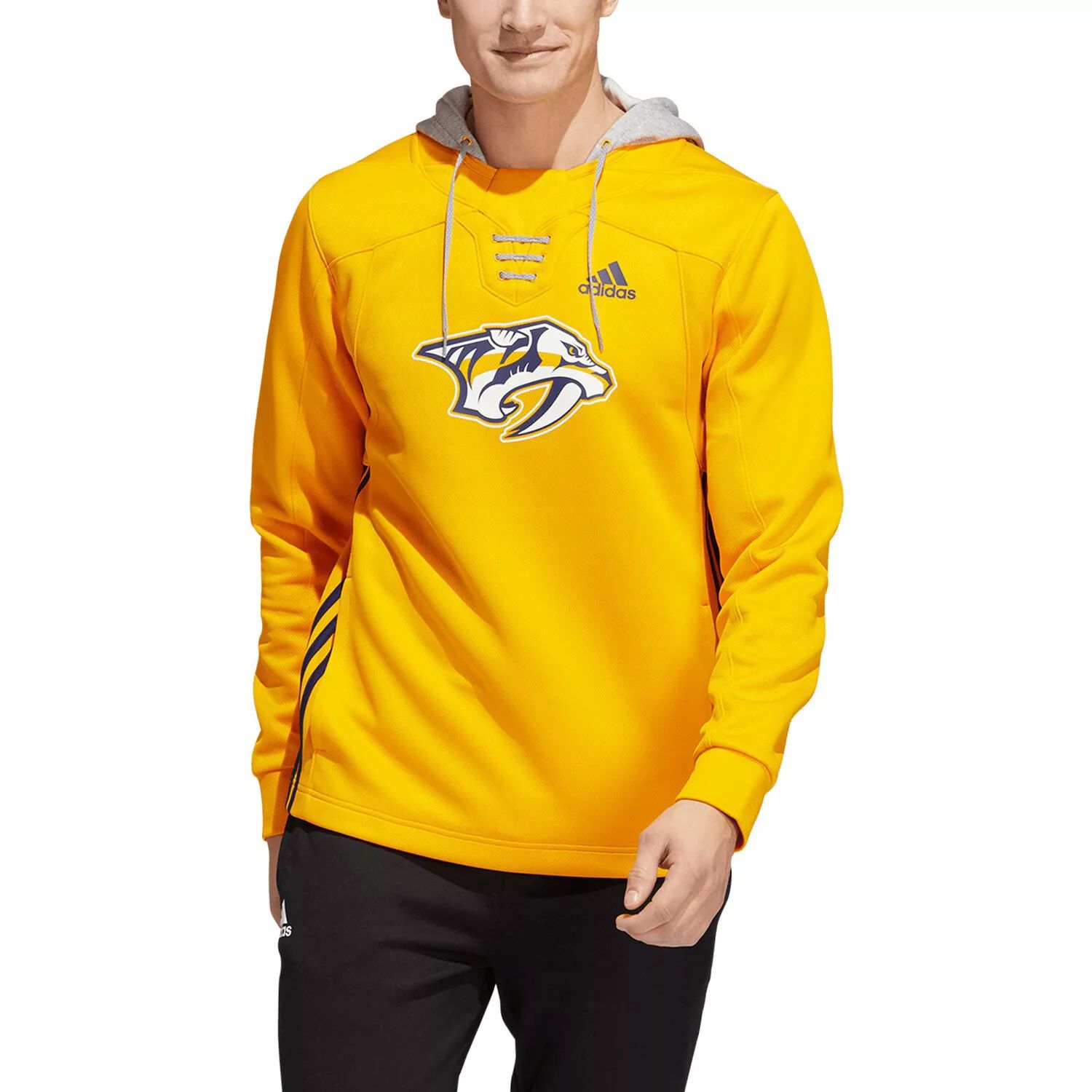 

Мужской золотистый пуловер с капюшоном Nashville Predators Skate Lace AEROREADY Team adidas, Желтый, Мужской золотистый пуловер с капюшоном Nashville Predators Skate Lace AEROREADY Team adidas