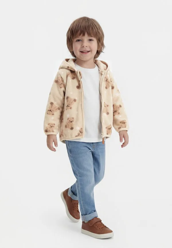 Куртка nbnmeeko, унисекс, флисовая куртка Name It, Beige