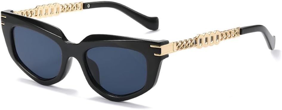 

Солнцезащитные очки Polygon для женщин с градиентным затемнением и защитой от УФ-излучения UV400; солнцезащитные очки для мужчин с металлическими цепочками на дужках HCPIHF, 1