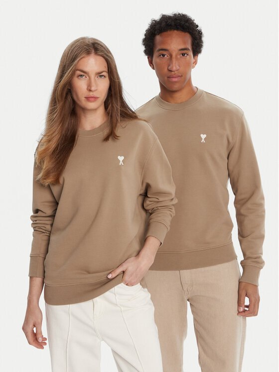 

Свитшот regular fit HSW060.730 Ami Paris, хаки