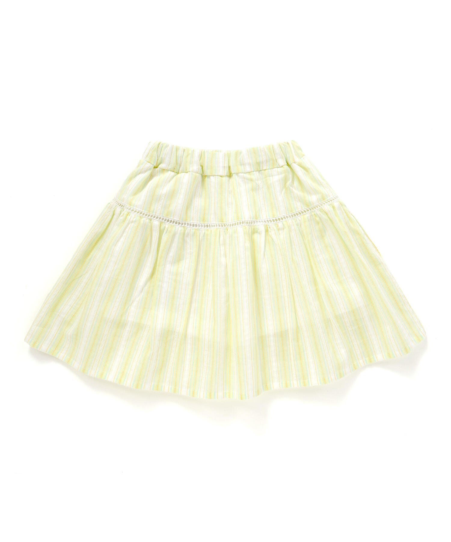 Соответствующие кружевные юбка и брюки в полоску (90-130 см) SLAP SLIP, Yellow — фото 3
