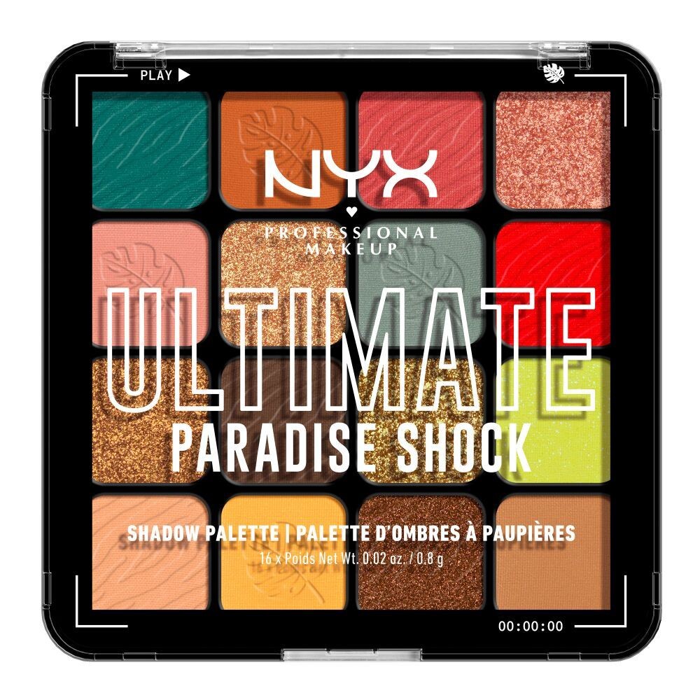 

Тени для век Nyx Ultimate Shadow Palette Tropic Shock, 1 шт
