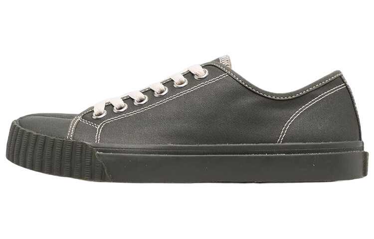 Кроссовки для скейтбординга женские, низкие, оливковые Maison Margiela