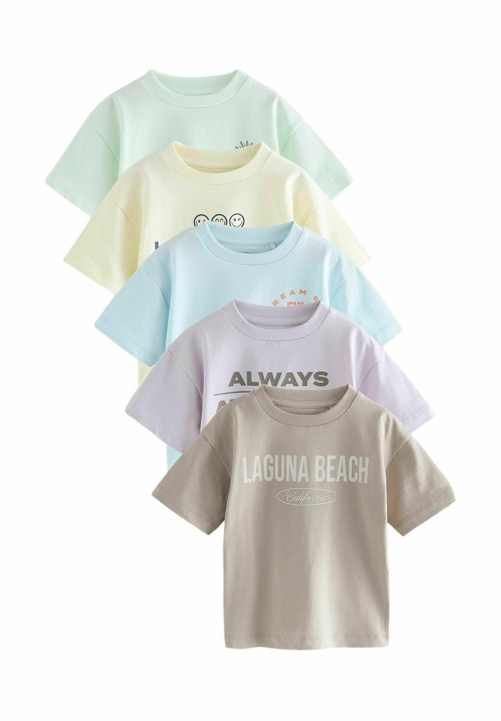 

Футболка с принтом TRANSPORT SHORT SLEEVE FIVE PACK Next, синий