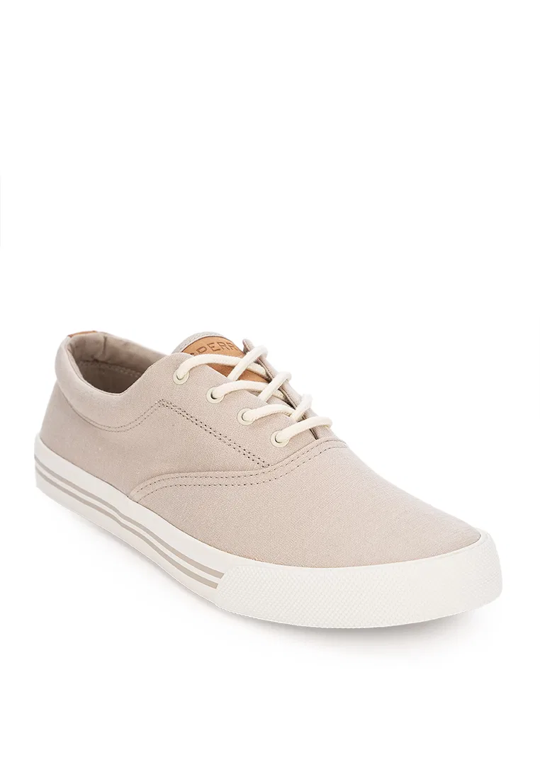 Кроссовки мужские, из льна, Striper II, Sperry, серые