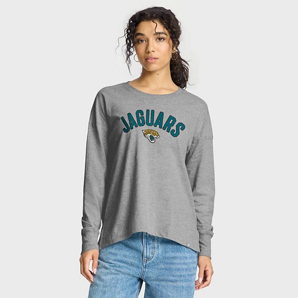

Женская футболка с длинным рукавом heather gray jacksonville jaguars hometown legacy Fanatics