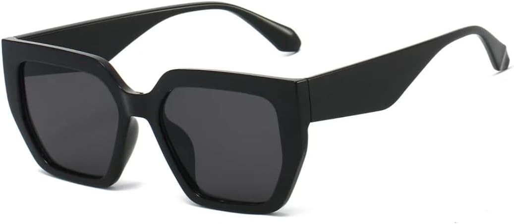 

Ретро квадратные солнцезащитные очки с леопардовым градиентом для женщин, контрастные, с толстой оправой, модный тренд, мужские солнцезащитные очки UV400 UATXTAU, Black