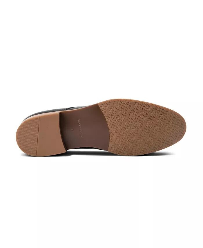 Мужские туфли-дерби Damon Dress Casual Lace-Up Plain Toe из кожи Blake McKay, черный — фото 3