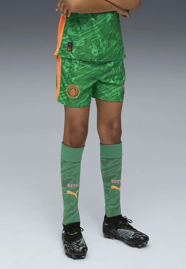 Спортивные шорты manchester city 25/26 с круглым вырезом Puma, Archive Green-Heat Fire — фото 2