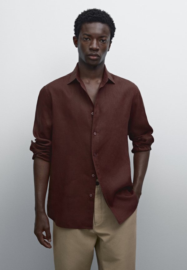 

Рубашка Massimo Dutti, бордовый