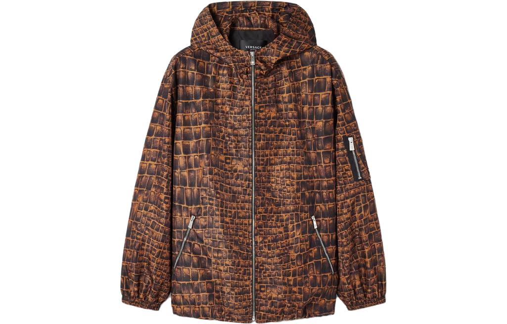 VERSACE Куртка мужская коричневая, Brown — фото 3