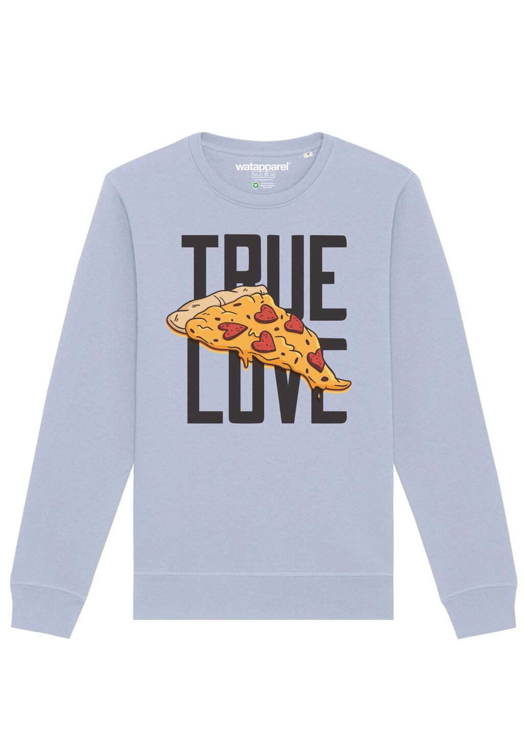

Толстовка TRUE LOVE watapparel, светло-голубой