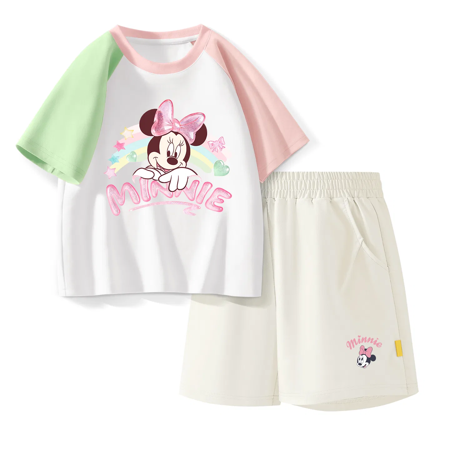 Детский спортивный костюм Casual Sportswear 2 Piece Set Disney, Dishonest K Pink Purple+Dishonest K_Bottom Right Mist White — фото 4