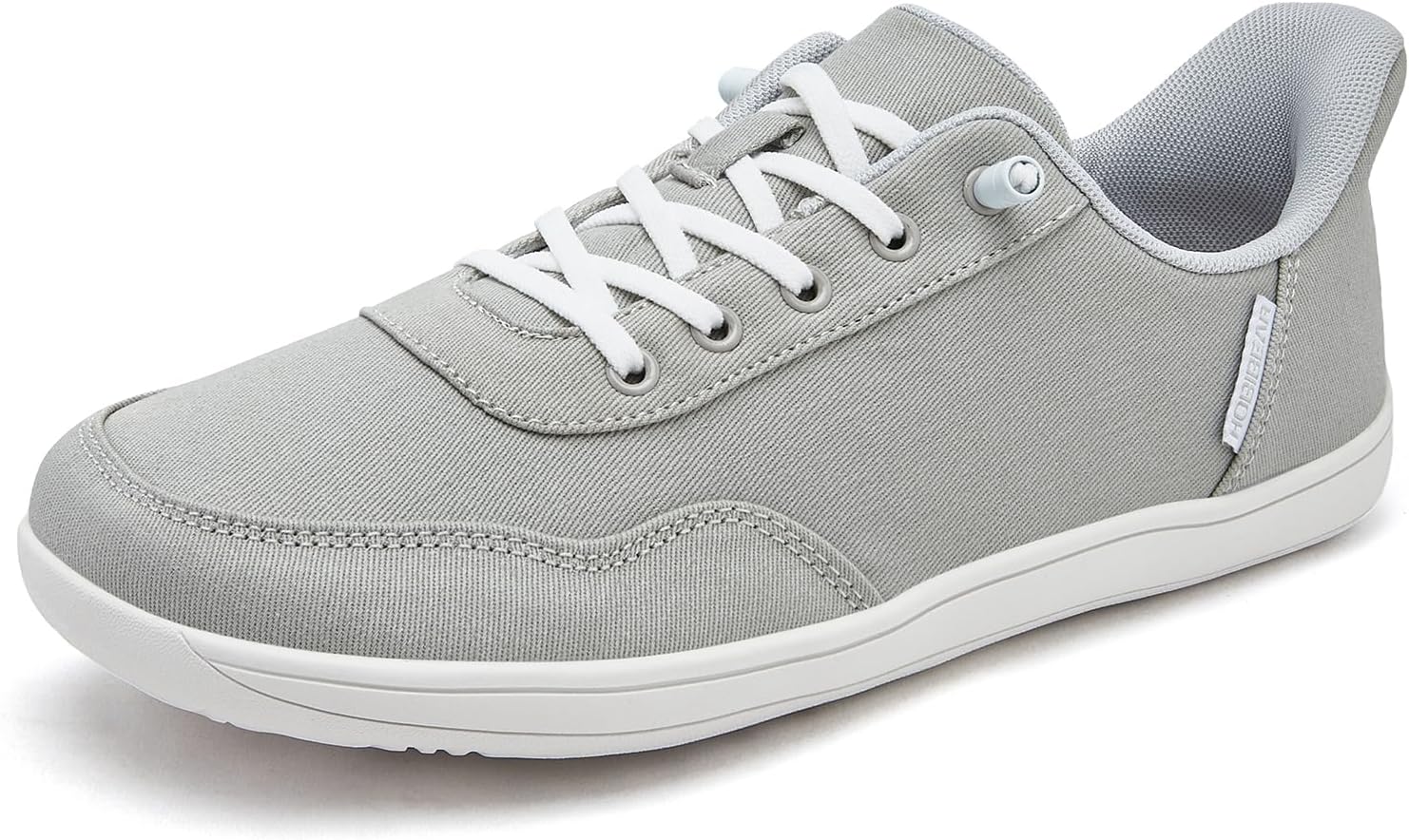 

Кроссовки HOBIBEAR для женщин и мужчин, с легким надеванием без шнурков, комфортные, широкие, минималистичные, из ткани, серый