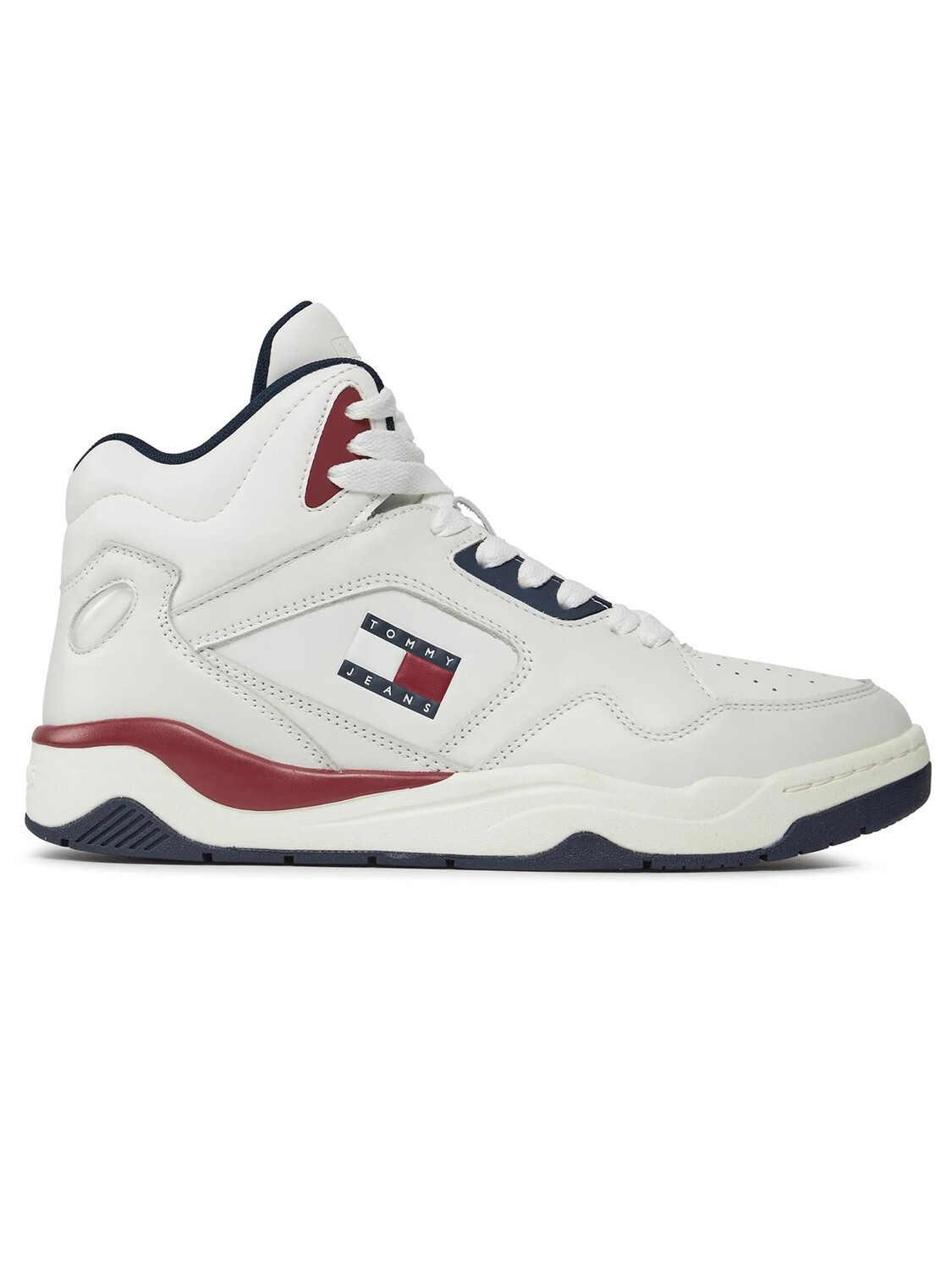 

Кроссовки jeans basket mid Tommy, белый
