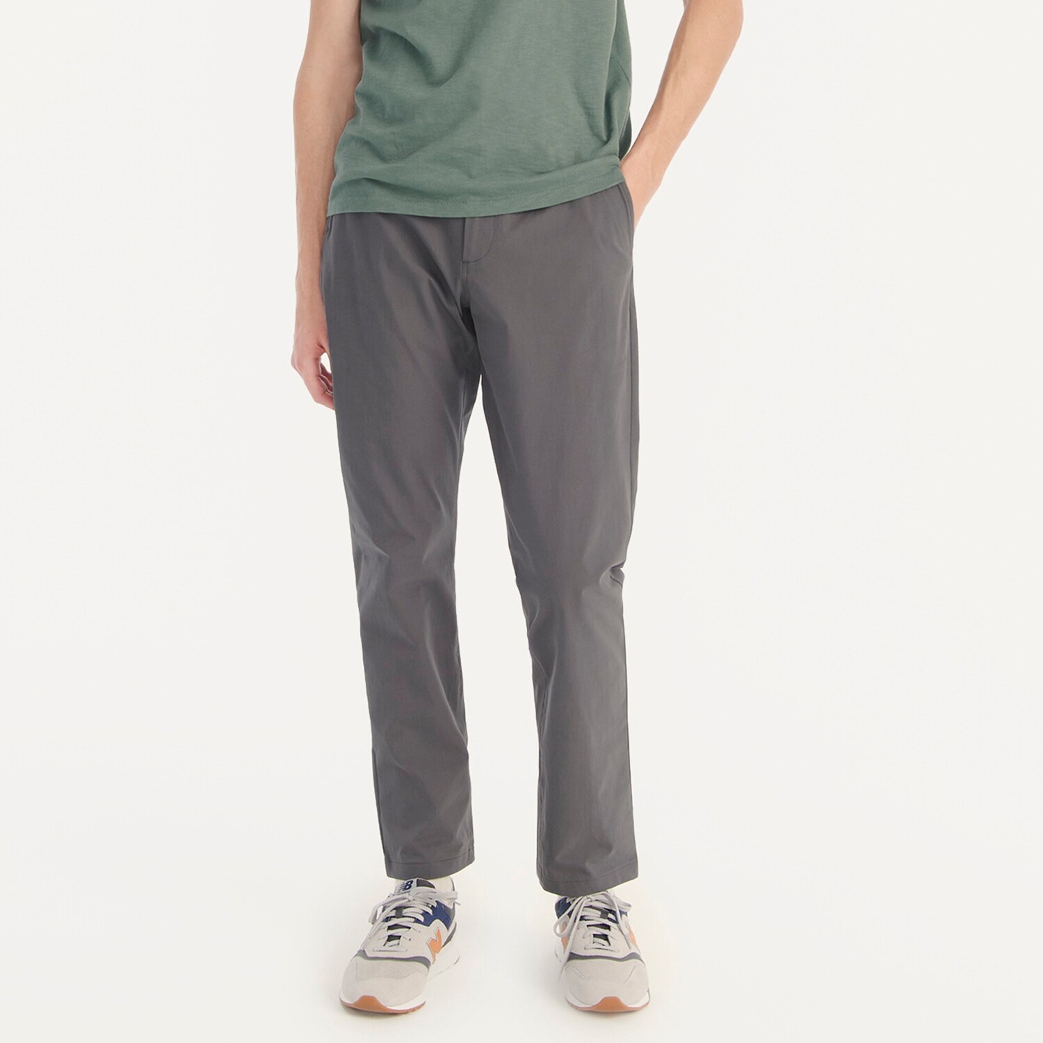

1040 спортивные зауженные книзу технические брюки J.Crew, черный