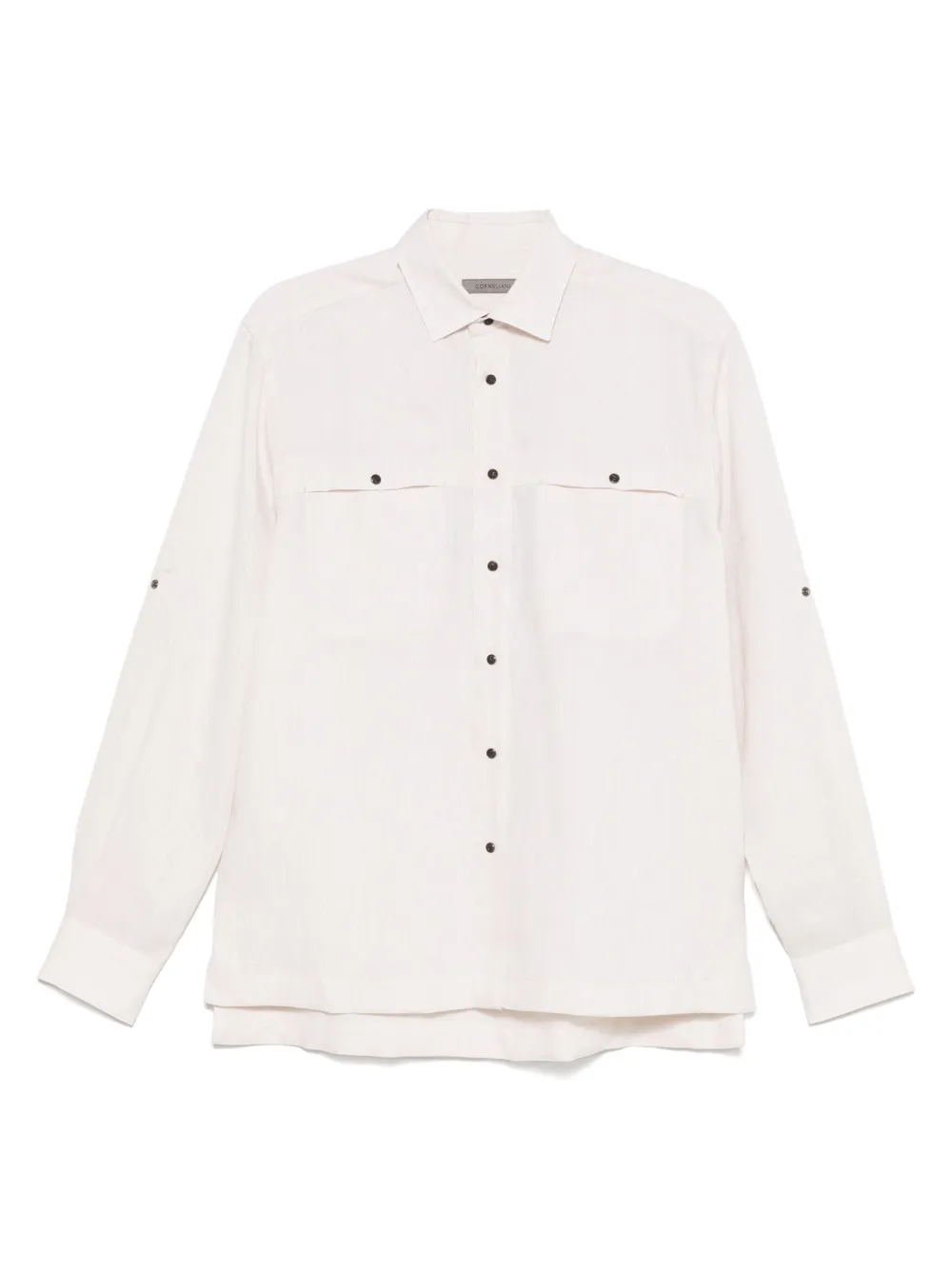 

Льняная рубашка Corneliani, нейтральный
