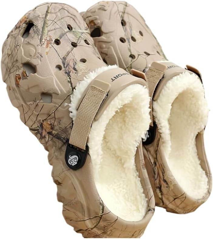 

Мужские тапочки Clolinde Cotton, большой размер, для зимнего использования дома, теплая и противоскользящая обувь, хаки