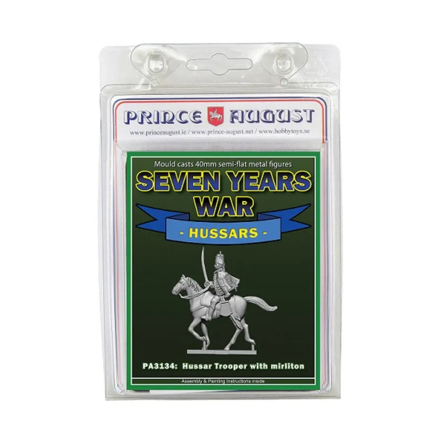 

Гусарский солдат с формами Мирлитона, Seven Years War Moulds (40mm)