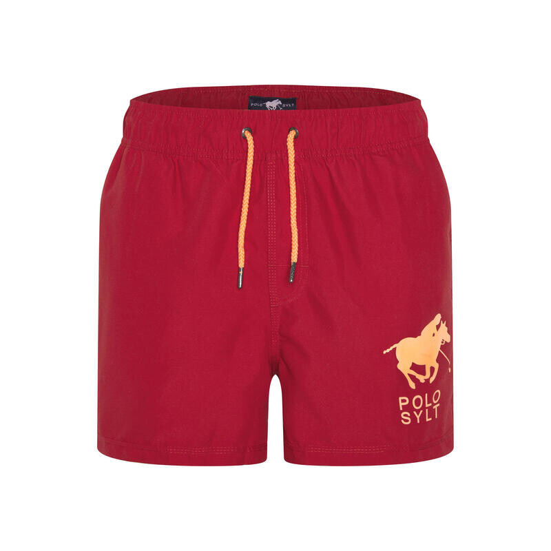 

Купальные шорты с принтом этикетки POLO SYLT, цвет rot