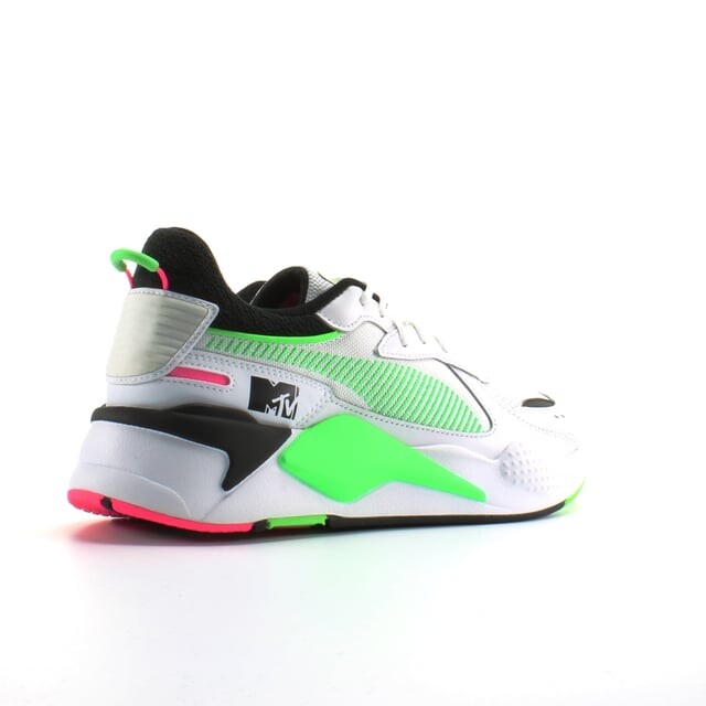 Белые текстильные мужские кроссовки на шнуровке Rs X track mtv 371841 01 Puma, белый — фото 2