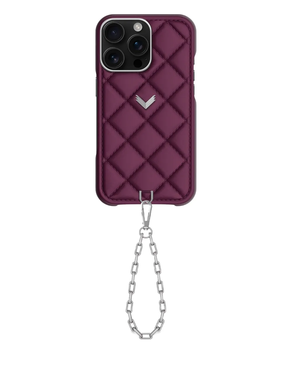 

Стеганый кожаный чехол для iPhone Velante, фиолетовый