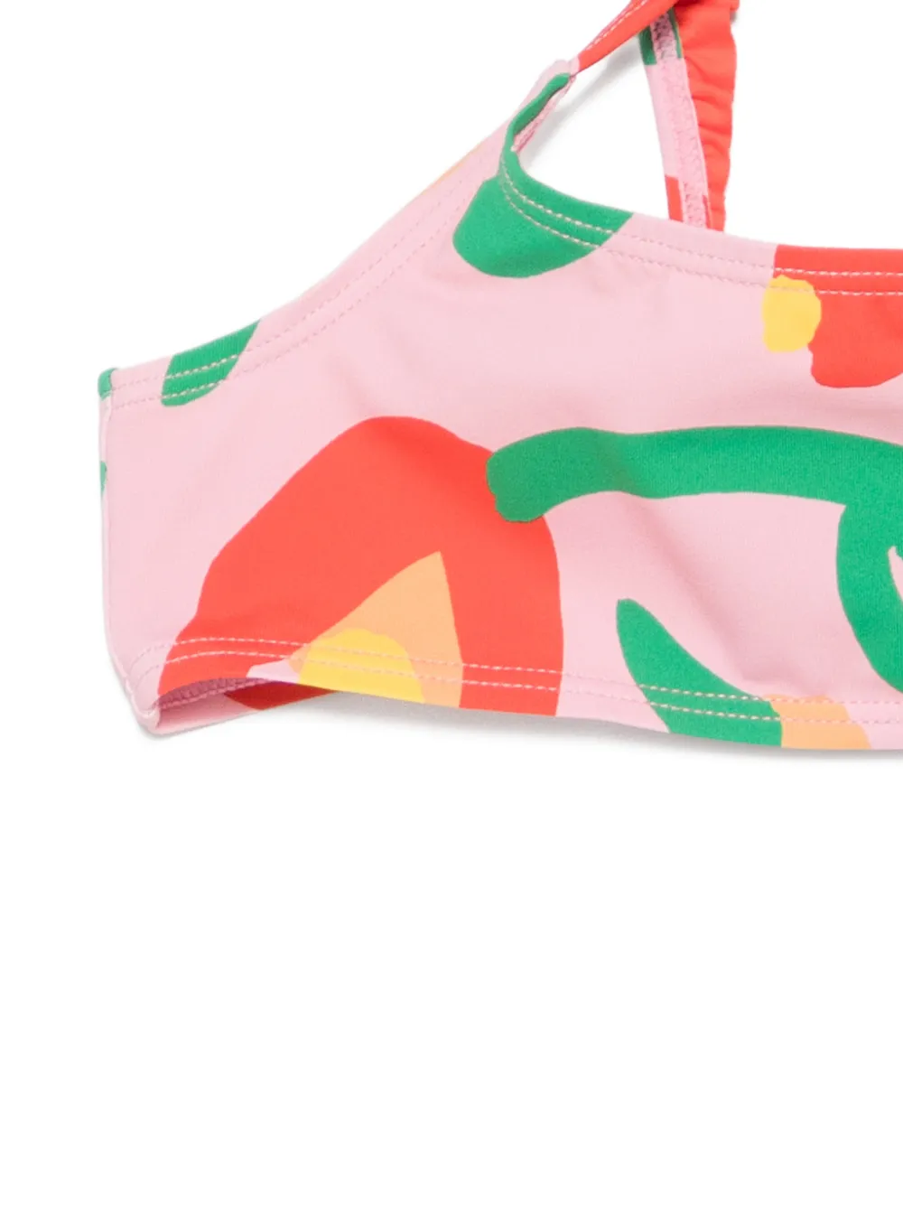 Бикини с цветочным принтом Stella Mccartney Kids, розовый — фото 2